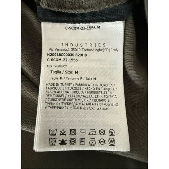 MONCLER Men’s Gray Duck Logo Graphic Print T-Shirt - Picture 12 of 13